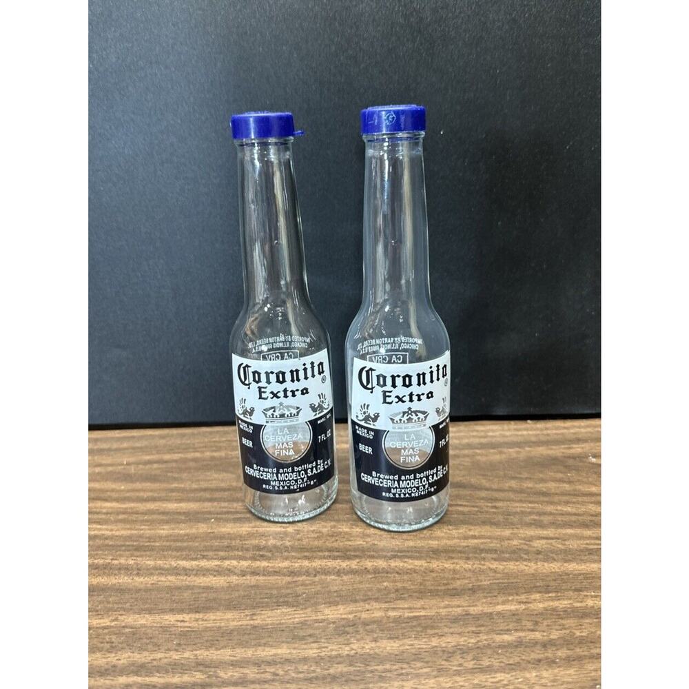 Coronita (Corona) Salt and Pepper Shakers BBQ Man Cave Lake Life  Beach 8” Tall